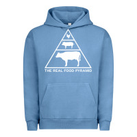 Pigment Pebble Blue the real food pyramid carnivore Urban Hoodie - linhVisuals