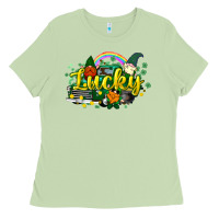 Matcha lucky gnomes truck St. Patrick's Ladies Tee - HowdyJamesFarm