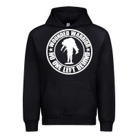 Black Wounded Warrior No One Left Behind War Veteran Urban Hoodie - linhVisuals
