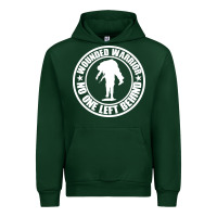 Forest Green Wounded Warrior No One Left Behind War Veteran Urban Hoodie - linhVisuals