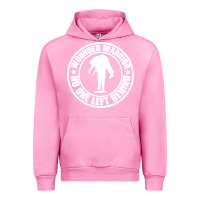 Fuchsia Pink Wounded Warrior No One Left Behind War Veteran Urban Hoodie - linhVisuals