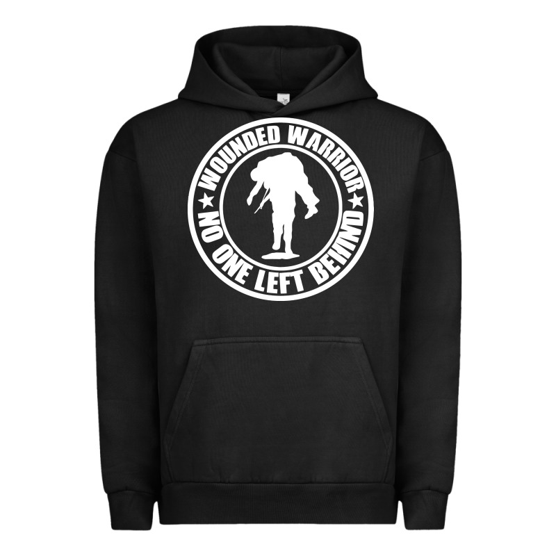 Wounded Warrior No One Left Behind War Veteran Urban Hoodie by linhVisuals | Teevron