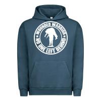 Pigment Midnight Navy Wounded Warrior No One Left Behind War Veteran Urban Hoodie - linhVisuals
