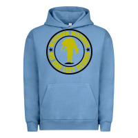 Pigment Pebble Blue Wounded Warrior No One Left Behind War Veteran Urban Hoodie - linhVisuals
