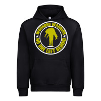 Black Wounded Warrior No One Left Behind War Veteran Urban Hoodie - linhVisuals