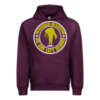 Mauve Wine Wounded Warrior No One Left Behind War Veteran Urban Hoodie - linhVisuals