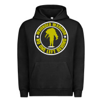 Pigment Black Wounded Warrior No One Left Behind War Veteran Urban Hoodie - linhVisuals