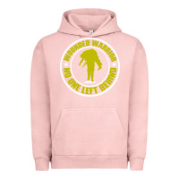Pigment Salmon Wounded Warrior No One Left Behind War Veteran Urban Hoodie - linhVisuals