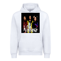 White The warning Urban Hoodie - linhVisuals