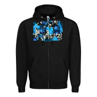 Black westerb cowhide winter background Zipper Hoodie - AdoDesignShop