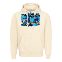 Sandshell westerb cowhide winter background Zipper Hoodie - AdoDesignShop