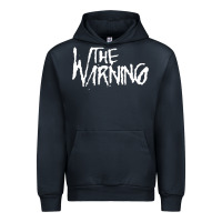 Navy The warning Style Urban Hoodie - linhVisuals