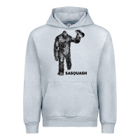 Heather Grey cool unique sasquash sasquatch and squash bigfoot t shirt Urban Hoodie - linhVisuals