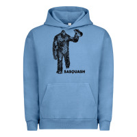 Pigment Pebble Blue cool unique sasquash sasquatch and squash bigfoot t shirt Urban Hoodie - linhVisuals