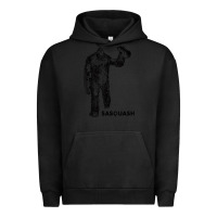 Pigment Black cool unique sasquash sasquatch and squash bigfoot t shirt Urban Hoodie - linhVisuals