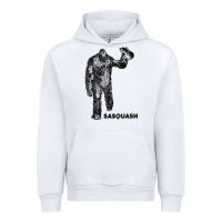 White cool unique sasquash sasquatch and squash bigfoot t shirt Urban Hoodie - linhVisuals