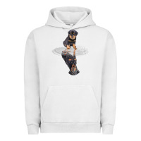 Pigment Lunar Rock rottweiler reflection t shirt funny father's day dog gifts Urban Hoodie - linhVisuals