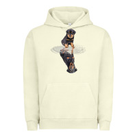 Pigment Pistachio rottweiler reflection t shirt funny father's day dog gifts Urban Hoodie - linhVisuals