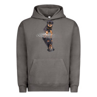 Pigment Tornado rottweiler reflection t shirt funny father's day dog gifts Urban Hoodie - linhVisuals