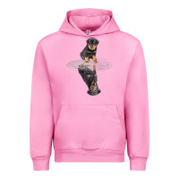 Fuchsia Pink rottweiler reflection t shirt funny father's day dog gifts Urban Hoodie - linhVisuals