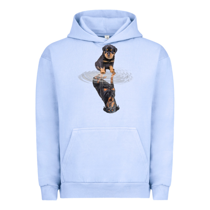 Rottweiler Reflection T Shirt Funny Father's Day Dog Gifts Urban Hoodie by linhVisuals | Teevron