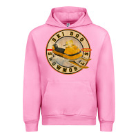 Fuchsia Pink ski doo vintage snowmobiles Urban Hoodie - linhVisuals