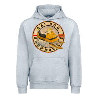 Heather Grey ski doo vintage snowmobiles Urban Hoodie - linhVisuals