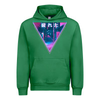 Emerald tired japanese otaku   abandoned city street art t shirt Urban Hoodie - linhVisuals