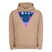 Pigment Burro tired japanese otaku   abandoned city street art t shirt Urban Hoodie - linhVisuals