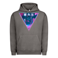 Pigment Tornado tired japanese otaku   abandoned city street art t shirt Urban Hoodie - linhVisuals