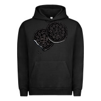 Pigment Black oreo lover  cookies Urban Hoodie - linhVisuals