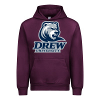 Mauve Wine drew university vectorized Urban Hoodie - linhVisuals