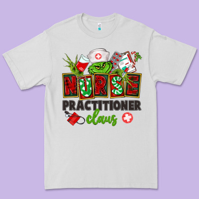 Nurse Practitioner Claus Premium Tee Designed By Cowgirlartshop