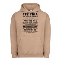 Pigment Burro yes i'm a spoiled husband ..awesome wife t shirt Urban Hoodie - linhVisuals