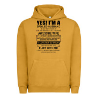 Pigment Peanut Butter yes i'm a spoiled husband ..awesome wife t shirt Urban Hoodie - linhVisuals