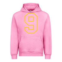Fuchsia Pink number #9 sports jersey uniform Urban Hoodie - linhVisuals