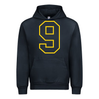 Navy number #9 sports jersey uniform Urban Hoodie - linhVisuals