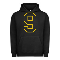 Pigment Black number #9 sports jersey uniform Urban Hoodie - linhVisuals