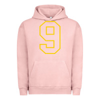 Pigment Salmon number #9 sports jersey uniform Urban Hoodie - linhVisuals
