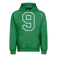 Emerald number #9 sports jersey uniform Urban Hoodie - linhVisuals