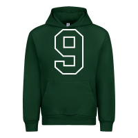 Forest Green number #9 sports jersey uniform Urban Hoodie - linhVisuals