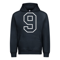 Navy number #9 sports jersey uniform Urban Hoodie - linhVisuals
