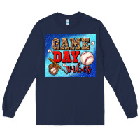Navy game day vibes mouse pad Long Sleeve Tee - BundleAndBundleShop