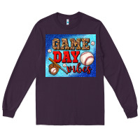 Plum game day vibes mouse pad Long Sleeve Tee - BundleAndBundleShop