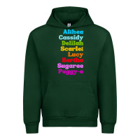 Forest Green althea cassidy name woman mans Urban Hoodie - linhVisuals