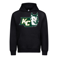 Black keuka college wolf vectorized Urban Hoodie - linhVisuals