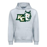Heather Grey keuka college wolf vectorized Urban Hoodie - linhVisuals