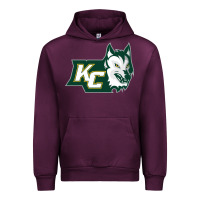 Mauve Wine keuka college wolf vectorized Urban Hoodie - linhVisuals