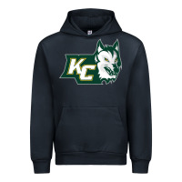 Navy keuka college wolf vectorized Urban Hoodie - linhVisuals