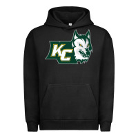 Pigment Black keuka college wolf vectorized Urban Hoodie - linhVisuals